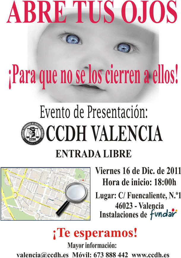 Evento de presentacion de CCDH Valencia - ver mapa